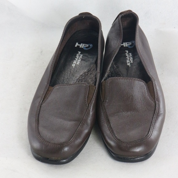 HUSH PUPPIES HEAVEN Leather Slip On Loafers Sz 7 N - Picture 3 of 8